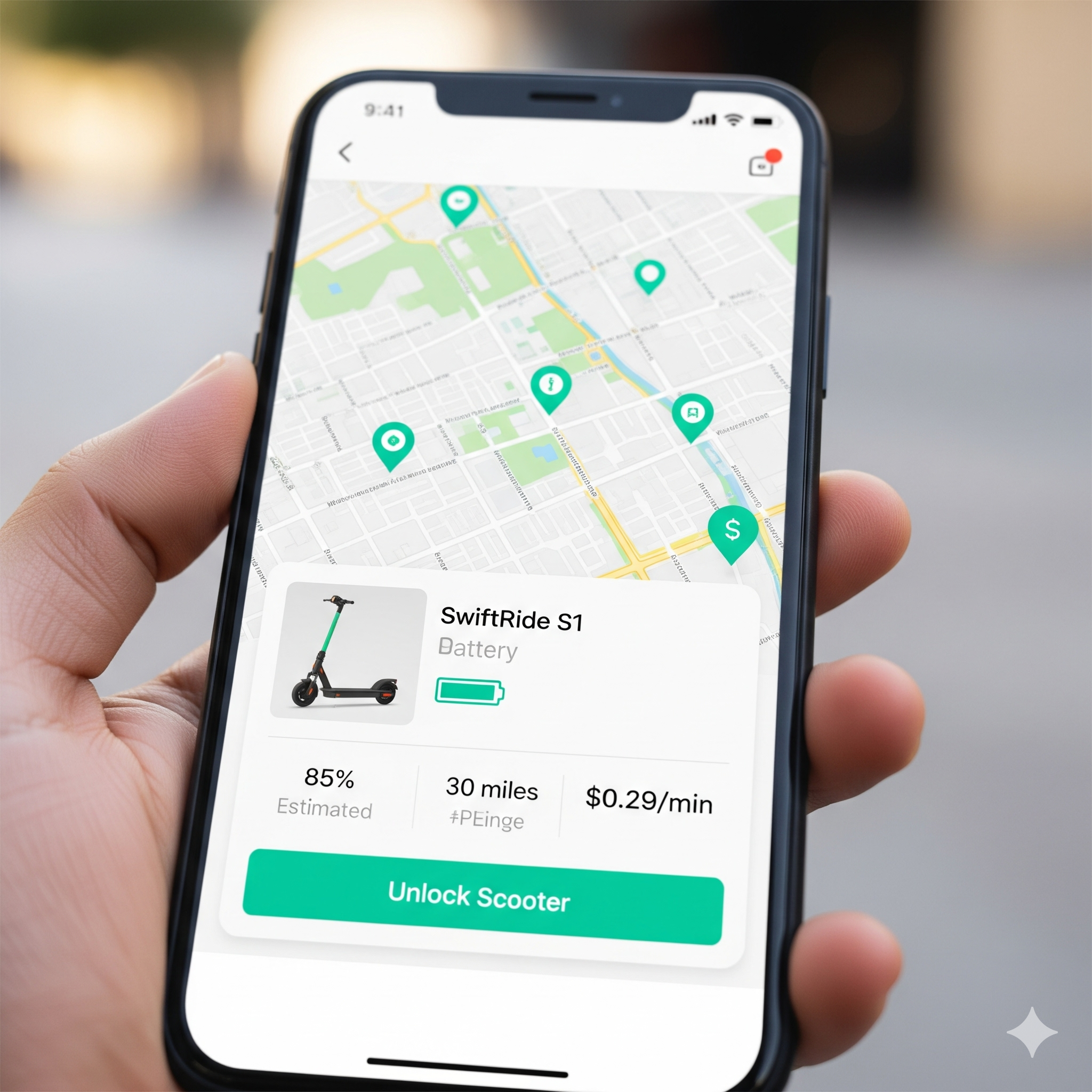Process Mockup of a mobile application design